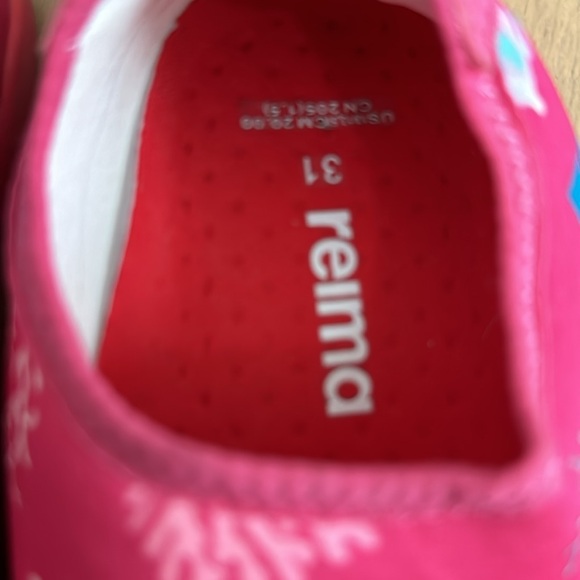 Reima Water Shoes Pink blue teal coral Size 31 US 13-13.5 EUC - Picture 2 of 4